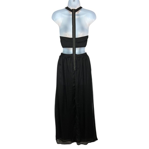 Tobi Sexy Cut-out T-Back Maxi Dress  Size S  Black  Whimsygoth Night Out Hoco - Picture 2 of 8